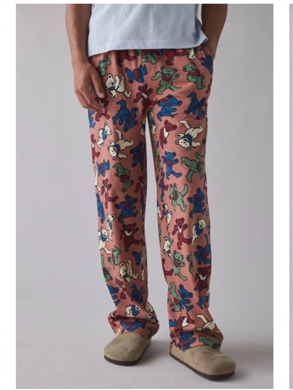 Grateful Dead Dancing Bear Pajama Bottoms - adult small